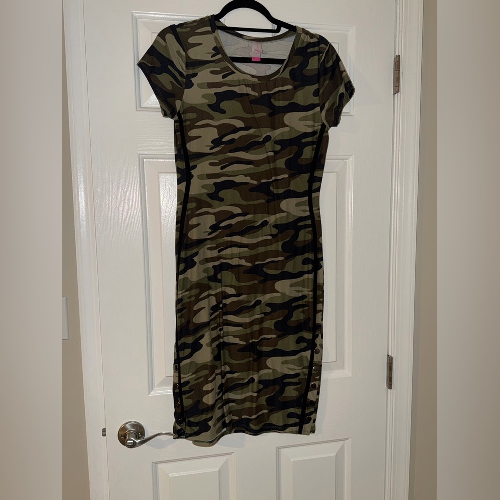 Camo Print Women's Dress